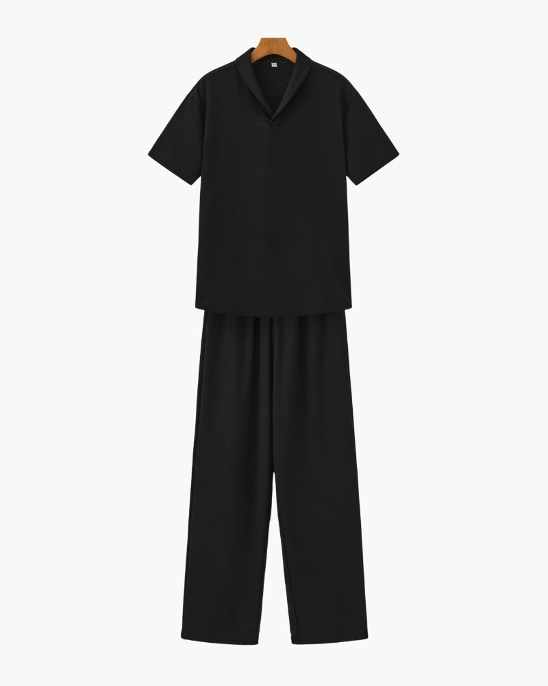 Set aus Poloshirt und Hose aus Baumwolle