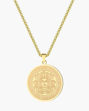 Lange Medusa-Kette (Gold &amp; Silber)