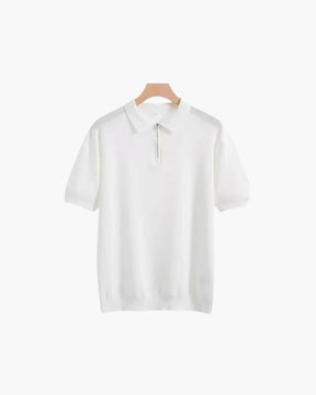 Marbella Poloshirt mit Reißverschluss