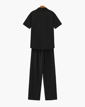 Set aus Poloshirt und Hose aus Baumwolle