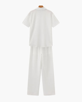 Set aus Poloshirt und Hose aus Baumwolle