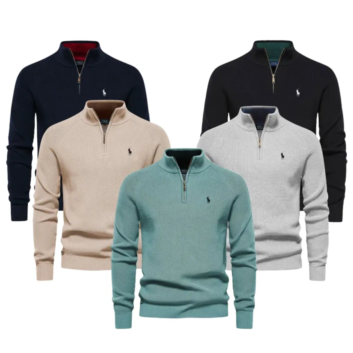 Das Prestige-Paket (Pullover + Minimalistische Uhr + Klassische Sonnenbrille)