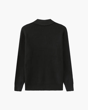 Cesare Pullover mit halbem Reißverschluss
