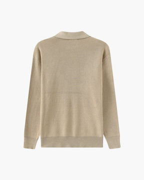 Cesare Pullover mit halbem Reißverschluss