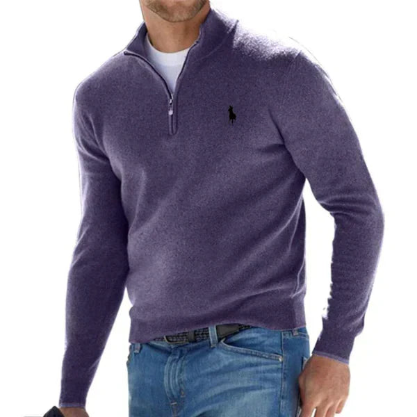 Halbzip Strickpullover