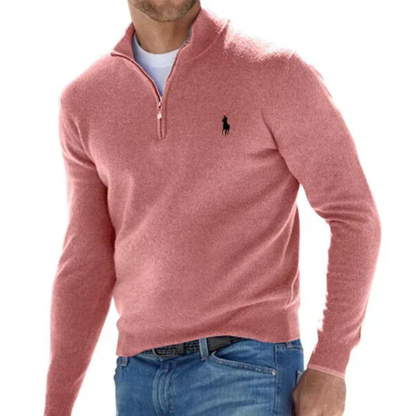 Halbzip Strickpullover
