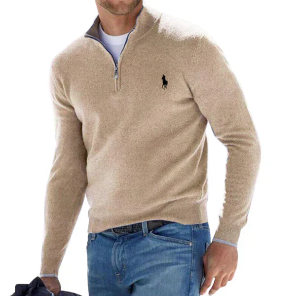 Halbzip Strickpullover